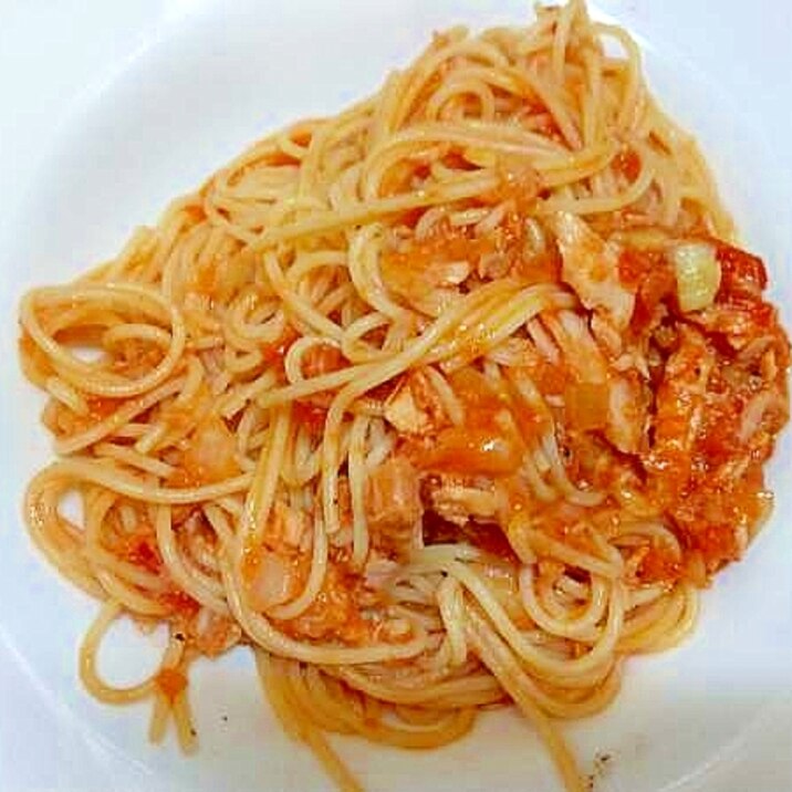 スパゲッティアラビアータ/ツナ油漬け缶